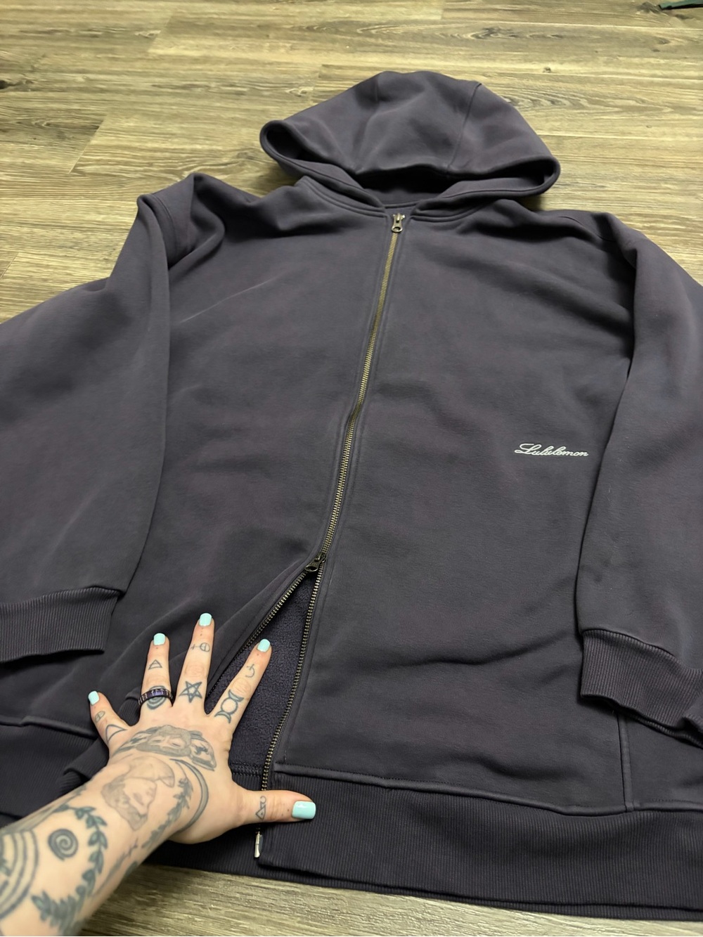 Lululemon Big Cozy Full-Zip Hoodie (Atmospheric Purple) Size XL - Picture 2 of 11